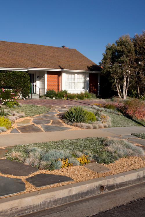 Landscape A Parking Strip Without Grass, Front Lawn Landscaping Ideas Without Grass