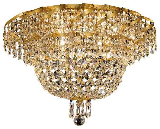 Elegant Lighting ECA2F20G/SA Gold Flush Mount traditional-ceiling-lighting