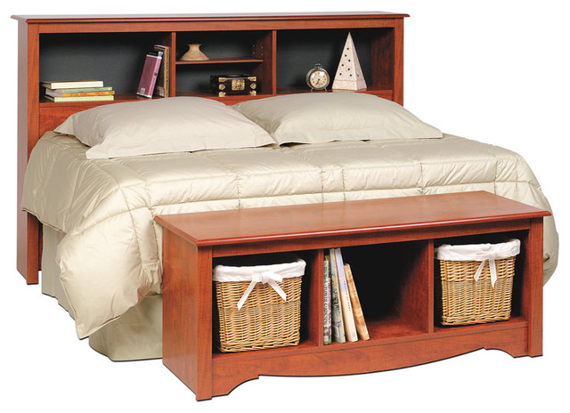 Double/Queen Size Headboard & Storage Bench ( - Contemporary - Bedroom ...