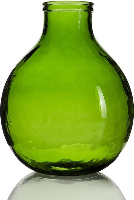 Garrafa Green Vase, Small - Contemporary - Vases - by Domayne Online
