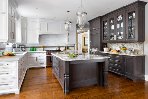 Creative With Two Tone Kitchen Cabinets, Examples Of Two Tone Kitchen Cabinets