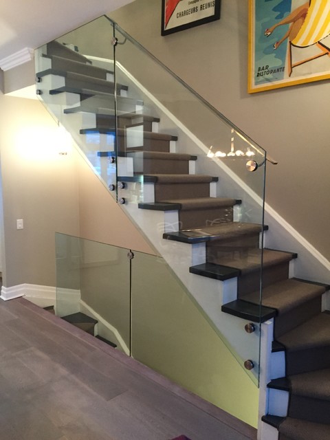 Indoor glass railing - Modern - toronto - by dr brass fabricators inc