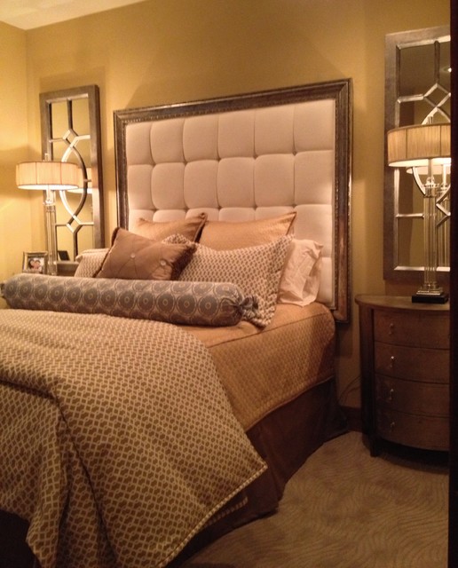 Elegant Master Bedroom in a small space. - Traditional ...
