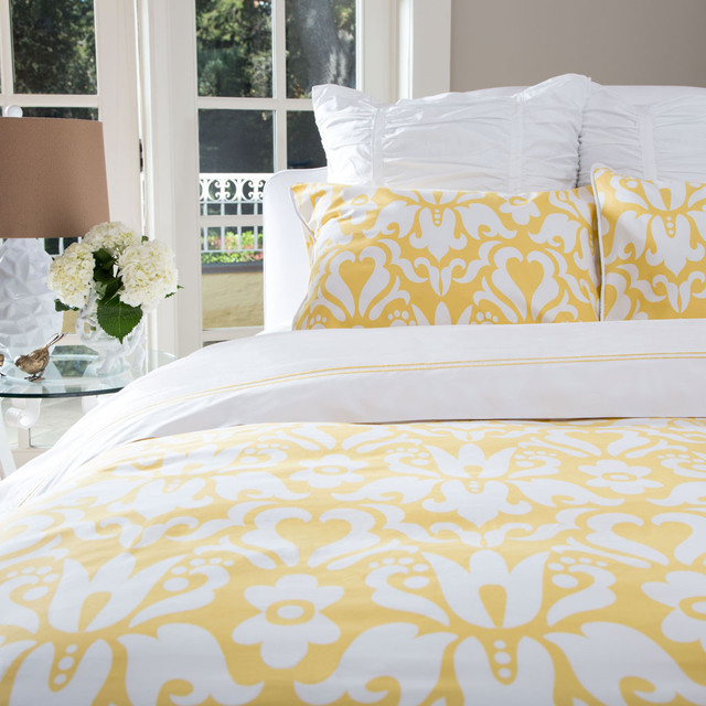 The Montgomery Marigold Yellow - Contemporary - Duvet Covers And Duvet ...