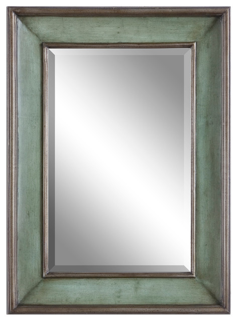 Ogden Antique Light Blue Mirror - Traditional - Wall Mirrors - by ...