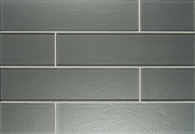 Vibrations 2x8 Matte Glass Subway Tile, Box - Contemporary - Wall And