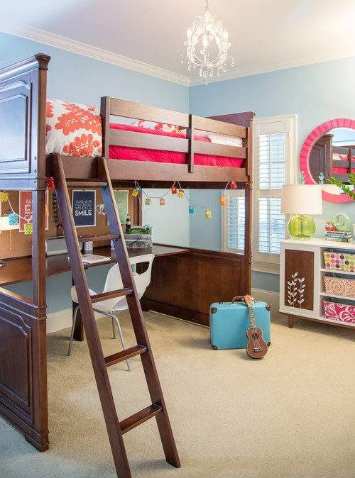 Workspace ideas: Loft bed on Houzz by Rosenberry Rooms