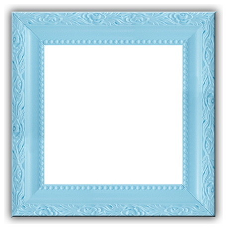 Solid Wood, Ornate, Light Blue Photo Picture Frame - Traditional ...