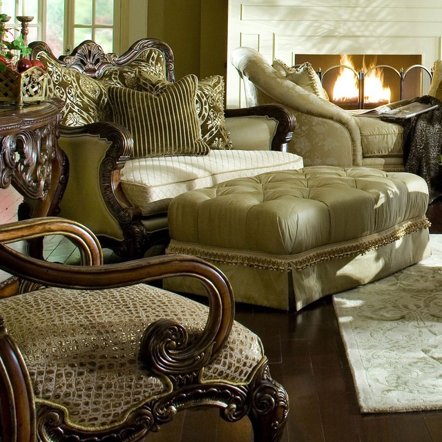 AICO Furniture - Chateau Beauvais Chair and a Half - 75838-ANGLD-39 / ...