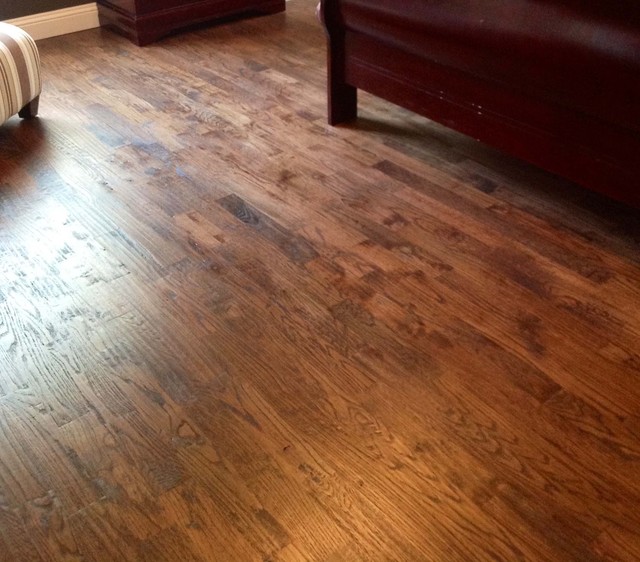 Handscraped Red Oak Flooring - Traditional - dallas - by Southland ...