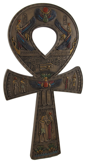 Bronze Finished Ancient Egyptian Ankh Symbol Wall hanging 15 3/4 Inch ...