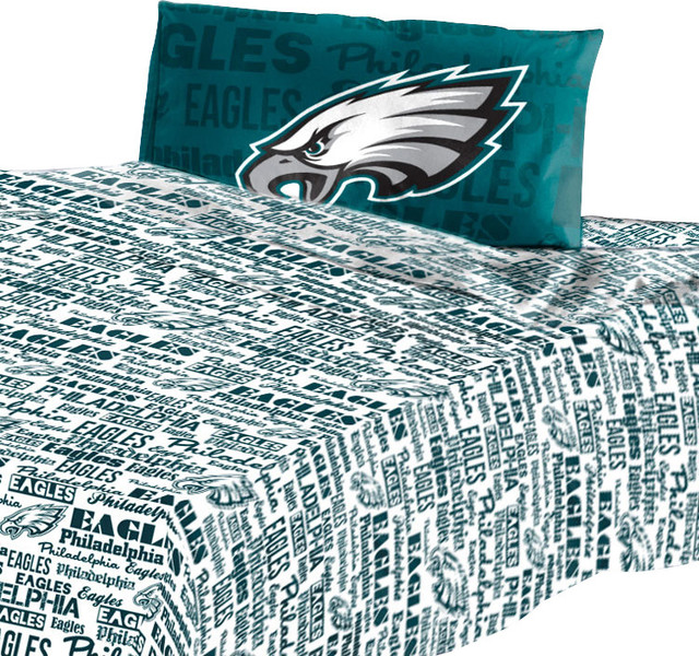 Philadelphia Eagles Twin Sheet Set Anthem Bed Sheets - Contemporary ...