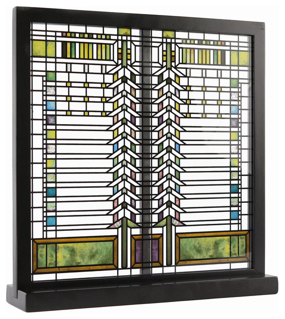 Frank Lloyd Wright Martin Casement Window Stained Glass - Craftsman ...