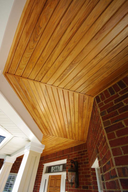 Cypress porch ceiling. - Traditional - miami - by HIGHPOINTE DBR