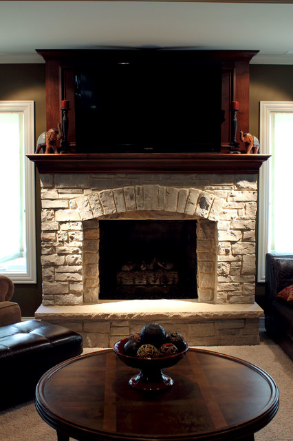 Fireplace Face Replacing Project in Naperville 2013 - Traditional ...