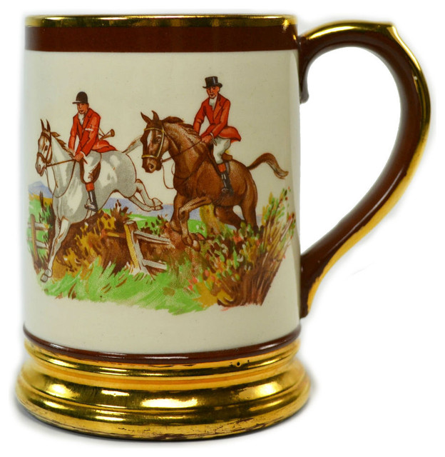 Consigned Fox Hunting Beer Mug by Arthur Wood, Vintage English, 1950s ...