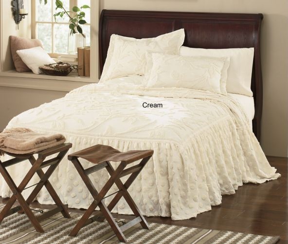 Ruffled Chenille Bedspread - Traditional - Quilts And Quilt Sets - by ...