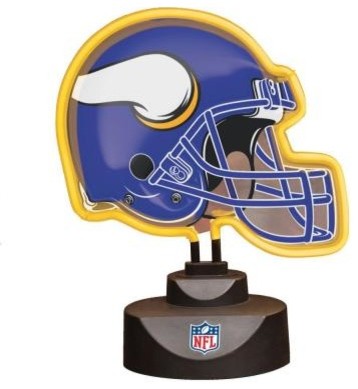 Novelty Lamps: NFL 10.5 in. Minnesota Vikings Neon Helmet Lamp NFL VIK ...