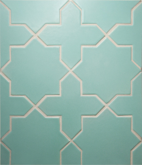 Debris Series Star and Cross in Pine Grove Matte - Contemporary - Tile ...