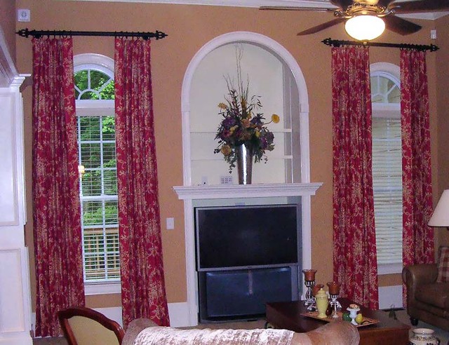 Window Treatments - Traditional - Living Room - atlanta - by Lady ...