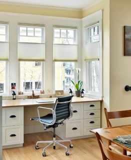 creating a home office needs one or more flat surfaces
