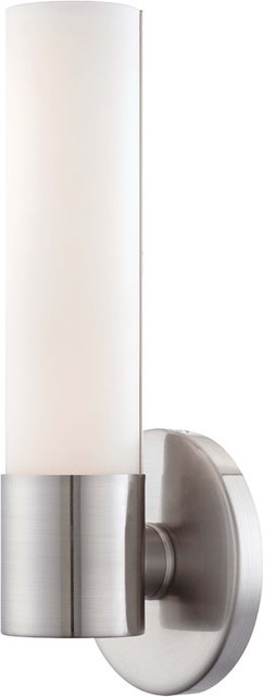 George Kovacs P5041-084-L Saber LED Brushed Nickel Wall ... George Kovacs P5041-084-L Saber LED Brushed Nickel Wall ... on Decorative Wall Sconces Candle Holders Chrome Nickel id=45482