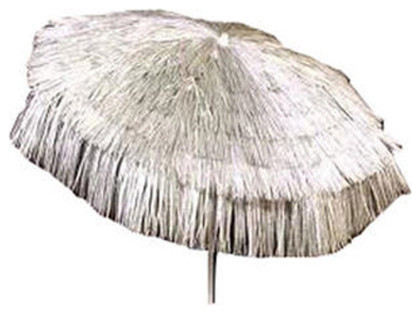 Palapa Tiki Umbrella 6 ft, Silver, Bar-Height - Tropical - Outdoor ...