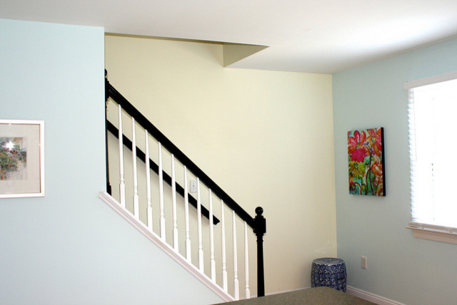 Black Banister - Traditional - Staircase - richmond - by Bright Bold ...