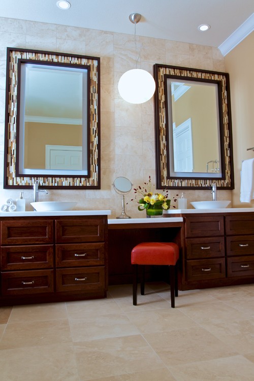 Mosaic Mirrors For Unique Looks In The Home, Mosaic Tile Framed Bathroom Mirror