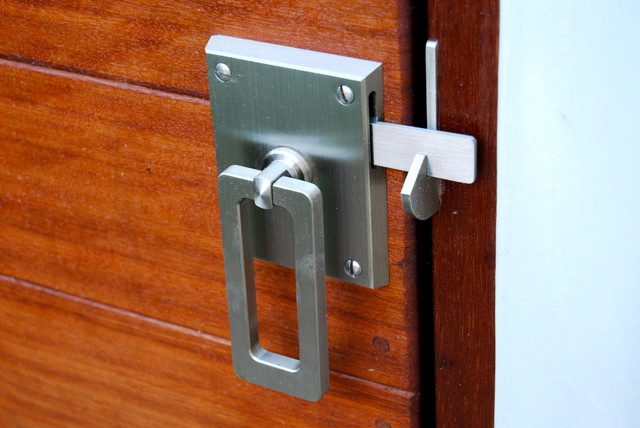 Elise Stainless Steel Contemporary Gate Latch - Contemporary - Home ...