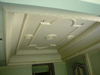 Plaster ceiling pattern - Traditional - Home Theater - dallas - by ...