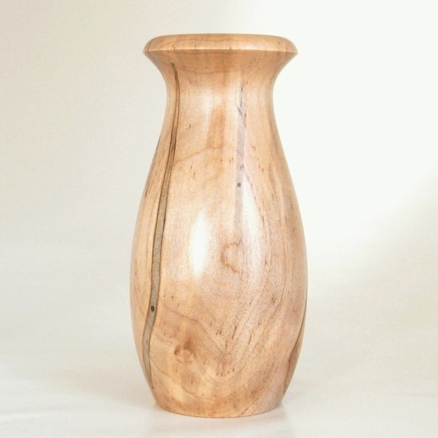 Handcrafted Wood Vase Turned in Spalted Maple - Vases - los angeles ...