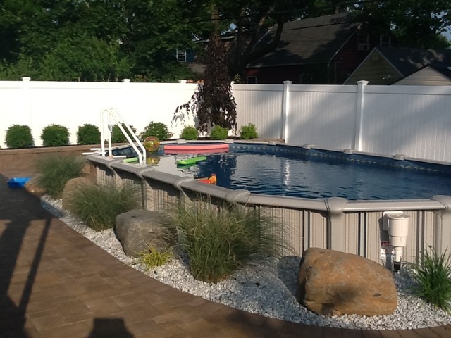 12x24 Semi Inground Pool