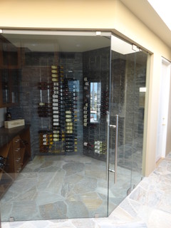 contemporary wine cellar