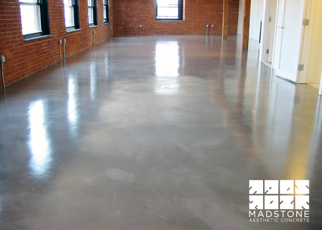 polished concrete floor in Boston loft - Modern - other metro - by ...