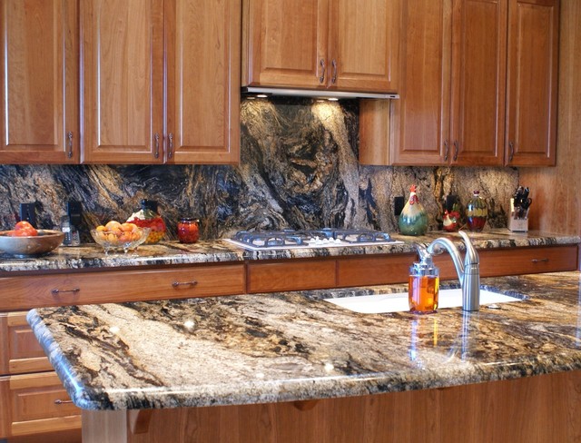 Volcano Granite Countertops 3cm - Traditional - Kitchen Countertops ...