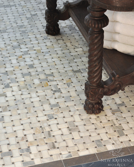Basketweave Stone Mosaic - Traditional - Tile - other metro - by New