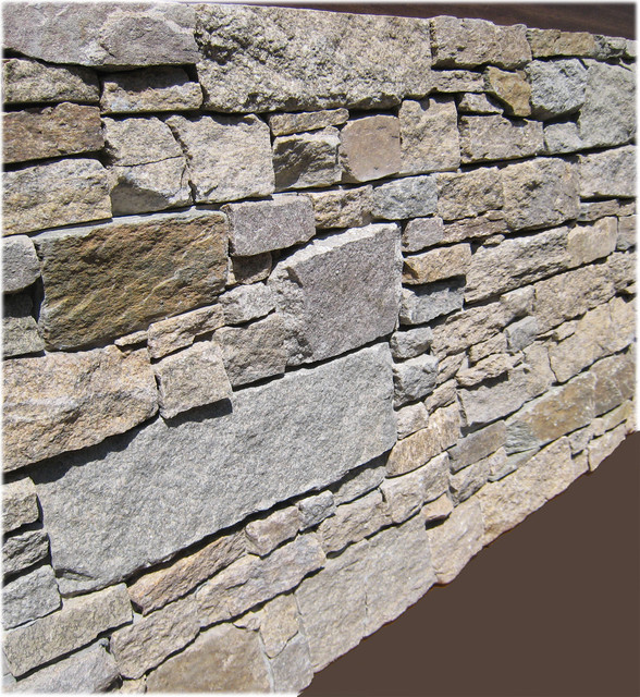 Ledge stone veneer panels