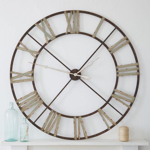 large iron clock - Eclectic - Wall Clocks - london - by rigby & mac