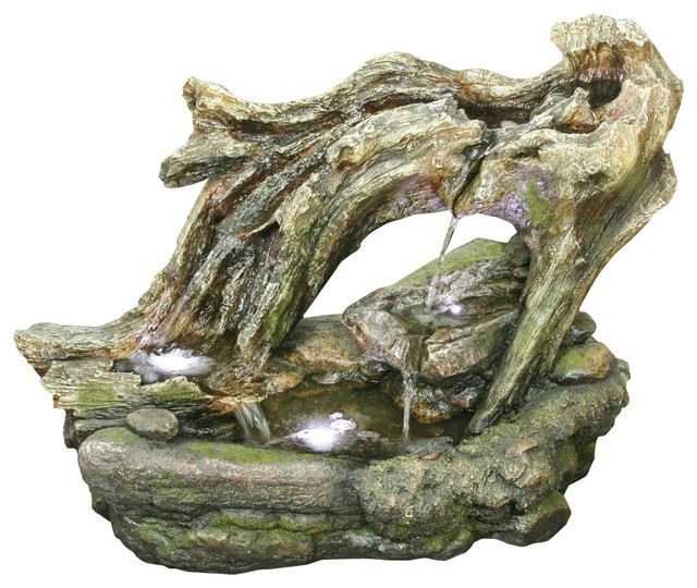 Tree Stump Water Basin - Outdoor Fountains And Ponds - by NORTHERN ...