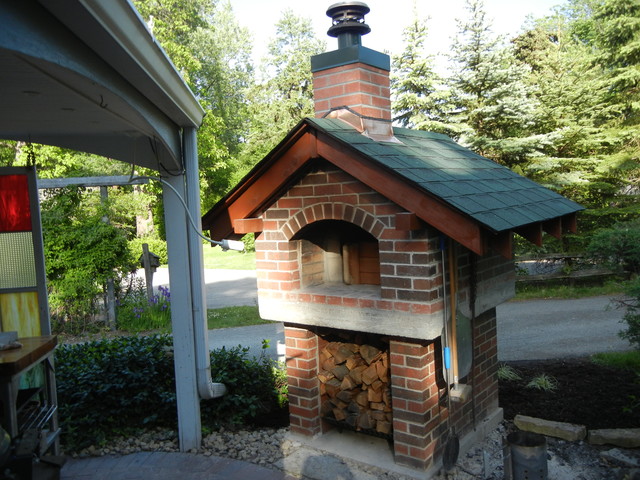 Outdoor Gable Roof Wood Fired Pizza Ovens - Traditional ... Outdoor Gable Roof Wood Fired Pizza Ovens - Traditional ... on Outdoor Patio With Pizza Oven id=40058