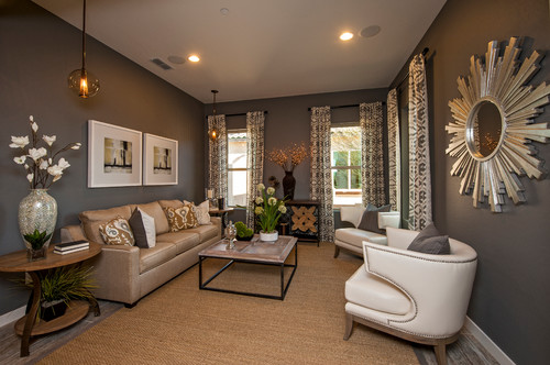 Mixing Brown Black Beige Gray In, Gray And Beige Living Room Decor