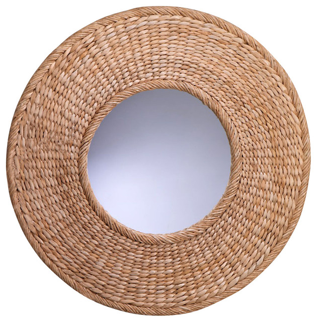 Seagrass Round Wall Mirror - Transitional - Wall Mirrors - by Bliss ...