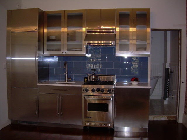 NYC Stainless Steel - Contemporary - Kitchen Cabinets - other metro ...