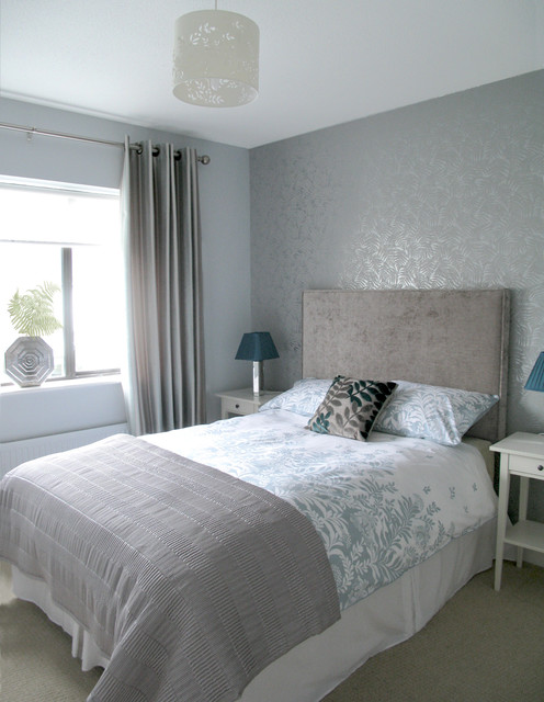 Silver grey guest bedroom - Modern - Bedroom - dublin - by ...