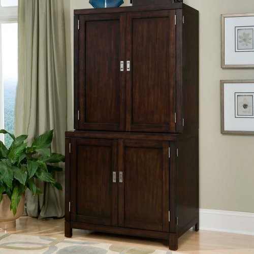 Home Styles City Chic Compact Office Cabinet & Hutch - Traditional ...