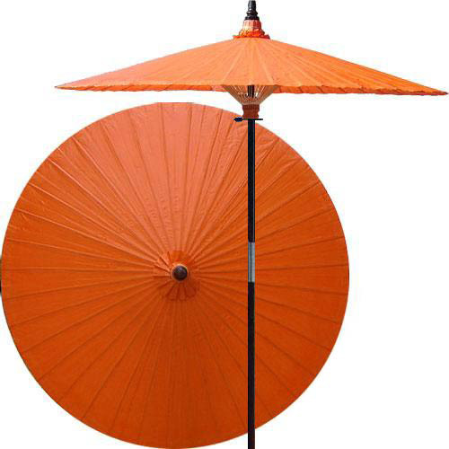 Oriental Patio Umbrella, Passion Fruit - Asian - Outdoor Umbrellas - by ...