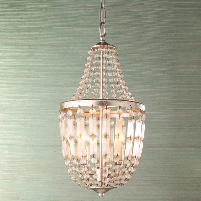 Antiqued Crystal Basket Lantern - Lamp Shades - by Shades of Light