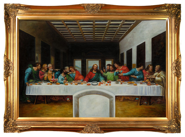 Leonardo Da Vinci - The Last Supper Oil Painting - Modern - Prints And ...