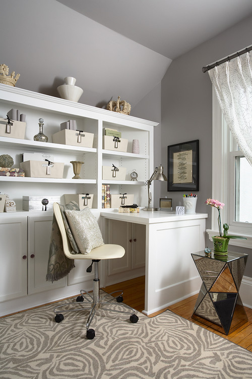 10 Helpful Home Office Storage And Organizing Ideas Setting For Four